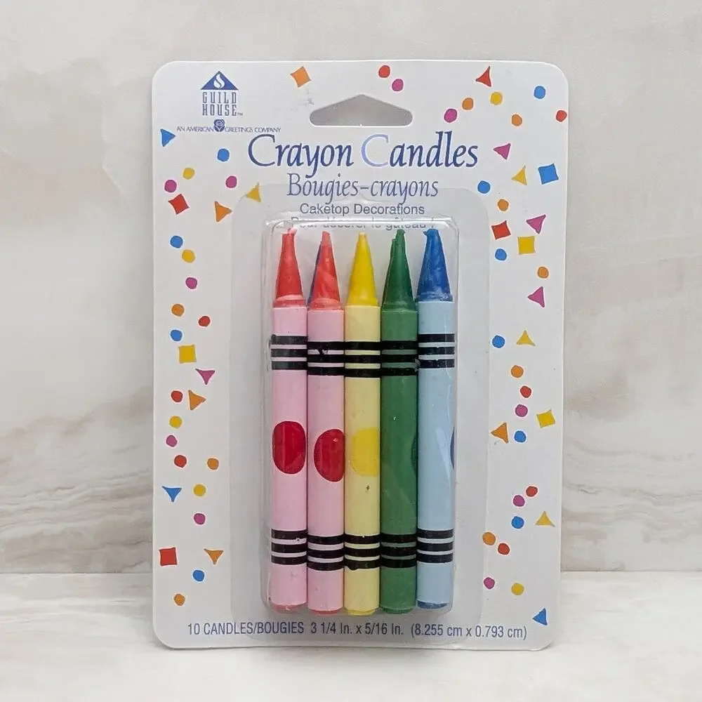 American Greetings Crayon Candles - 10 x 3 1/4